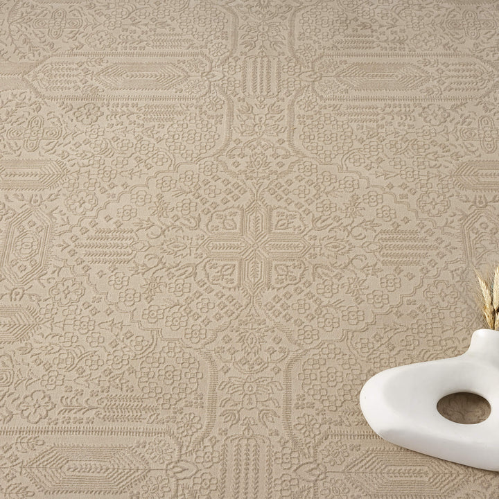 Meraki Geometric Natural Rug