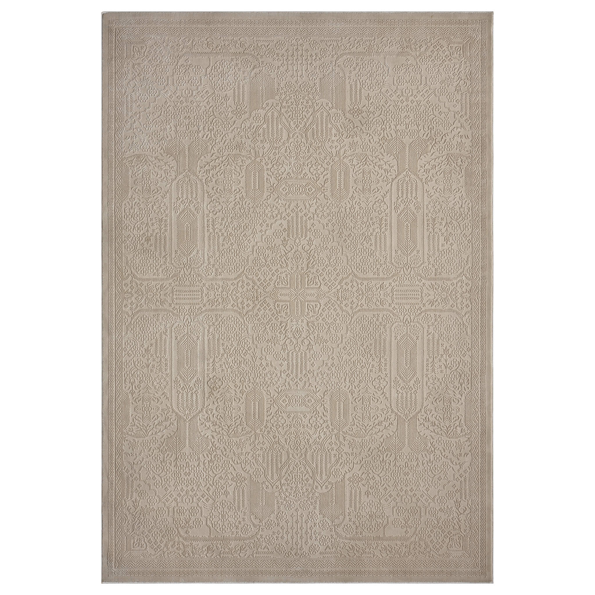 Meraki Geometric Natural Rug – Rugs N More