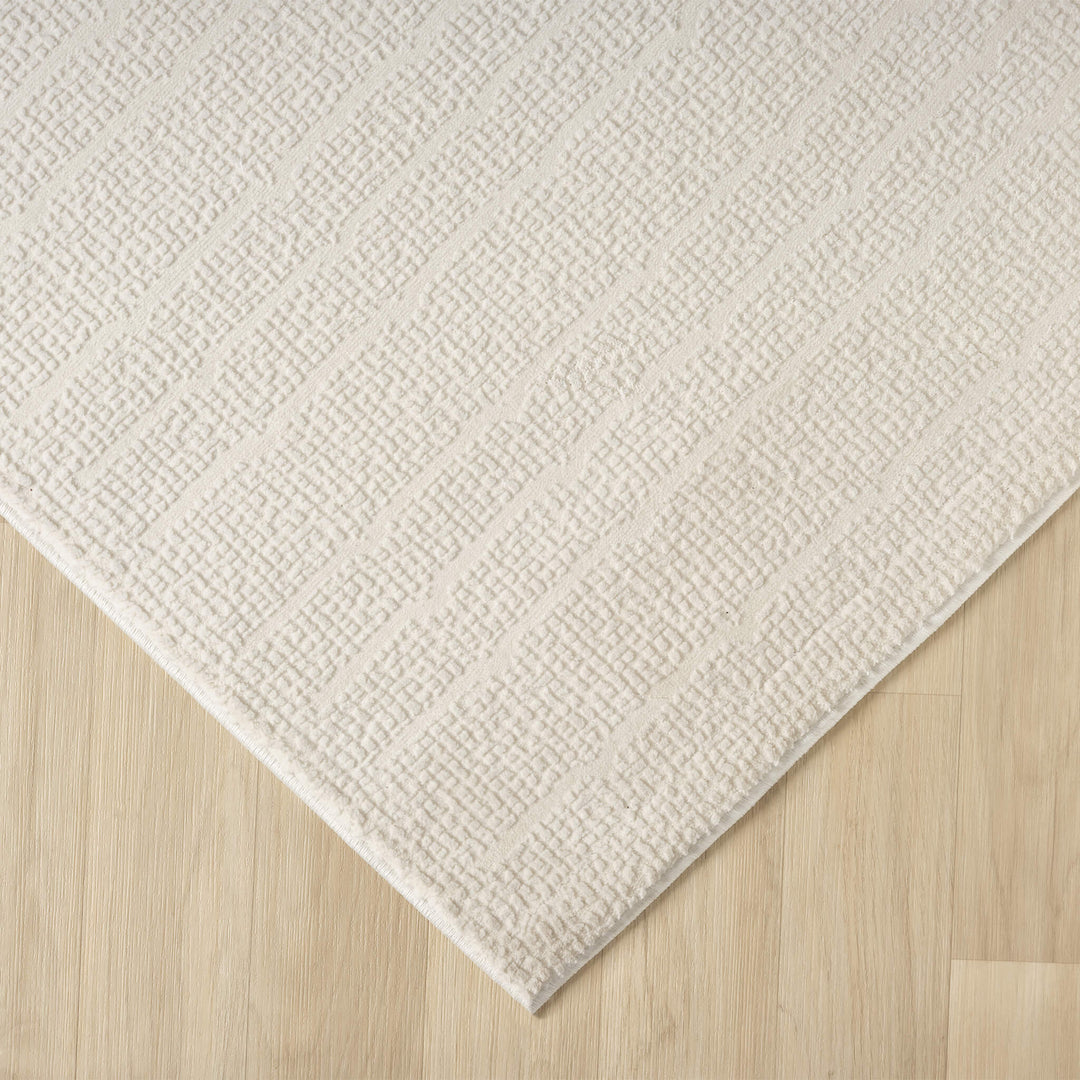 Meraki Refined Texture Pearl Rug