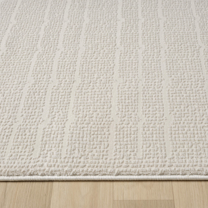 Meraki Refined Texture Pearl Rug