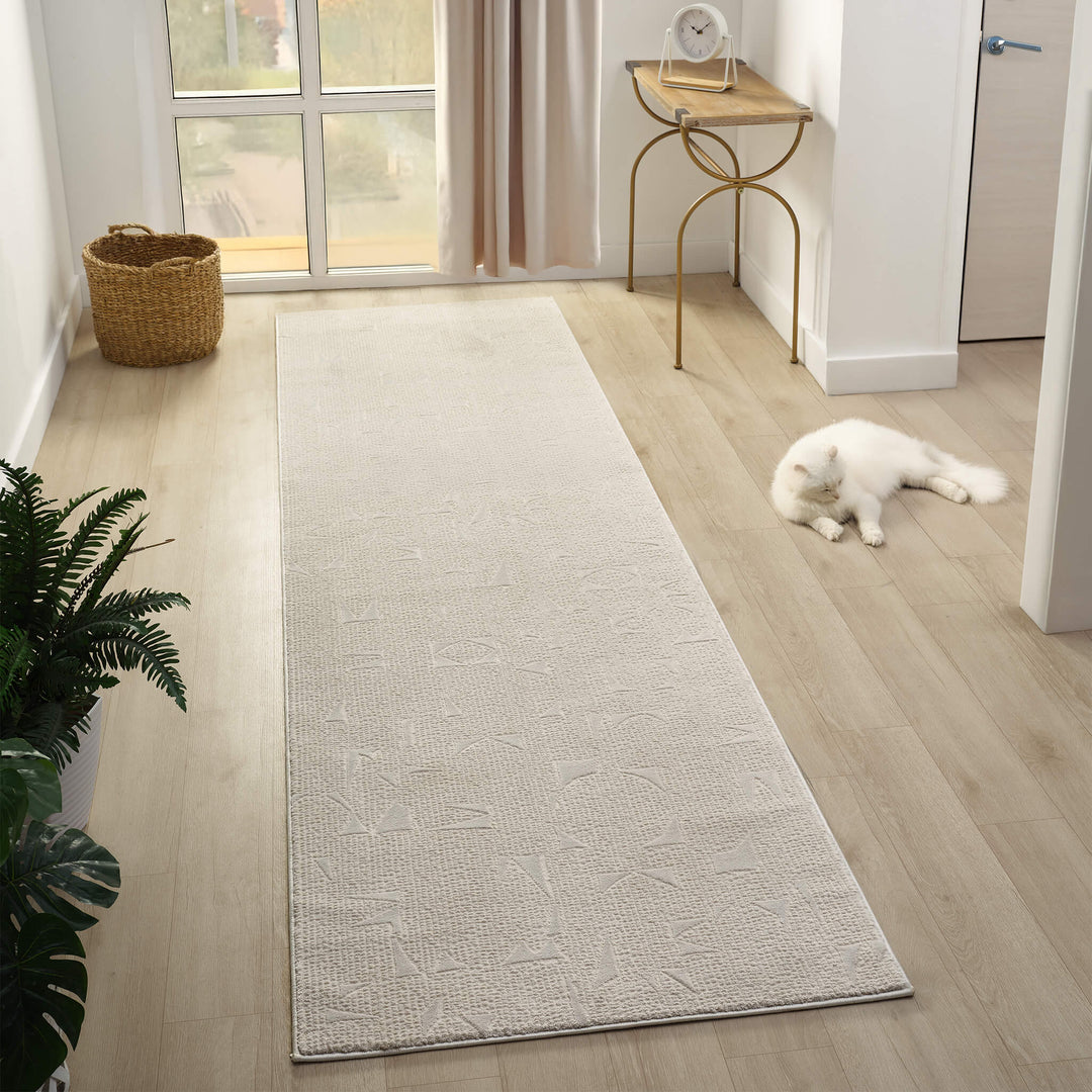 Meraki Soft Texture Stone Runner Rug
