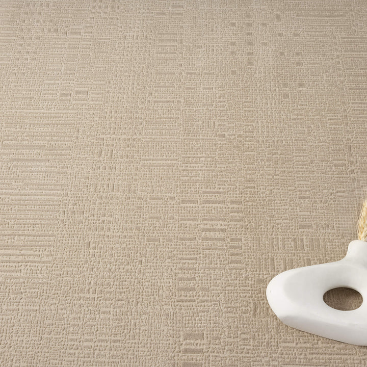 Meraki Linear Texture Fawn Rug
