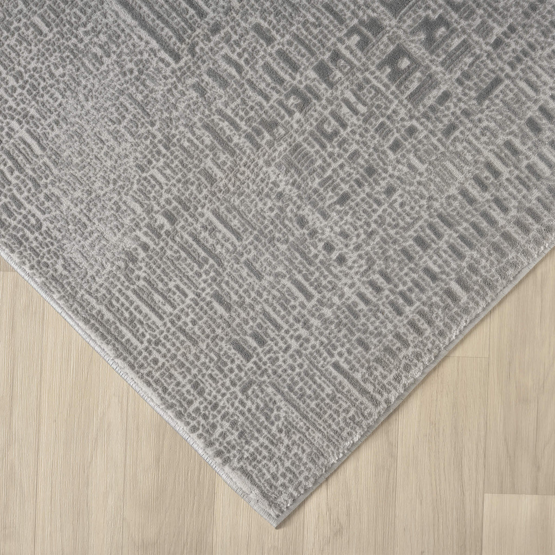 Meraki Linear Texture Slate Runner Rug