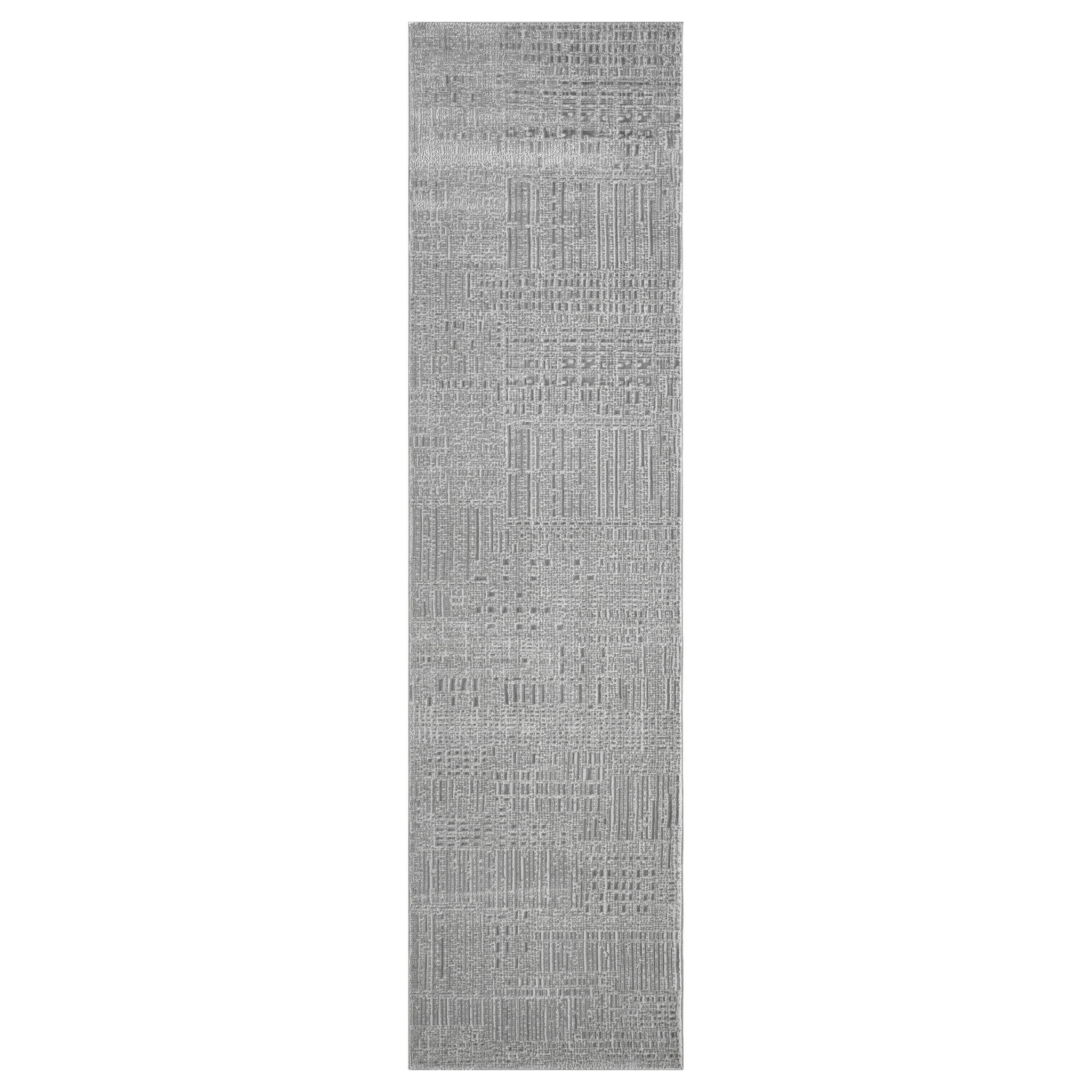 Meraki Linear Texture Slate Runner Rug – Rugs N More