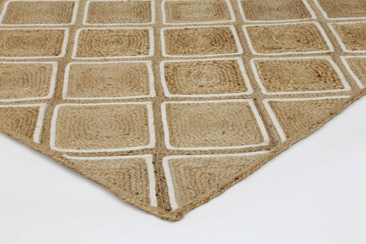 Artisan Beige Natural Parquetry Rug