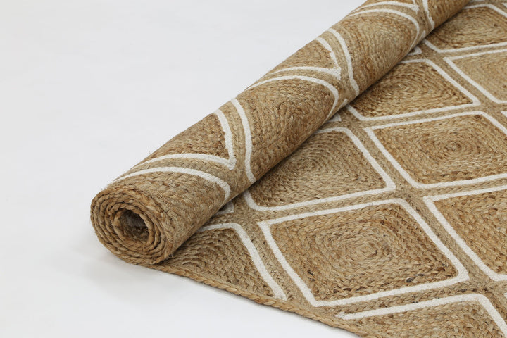 Artisan Beige Natural Parquetry Rug