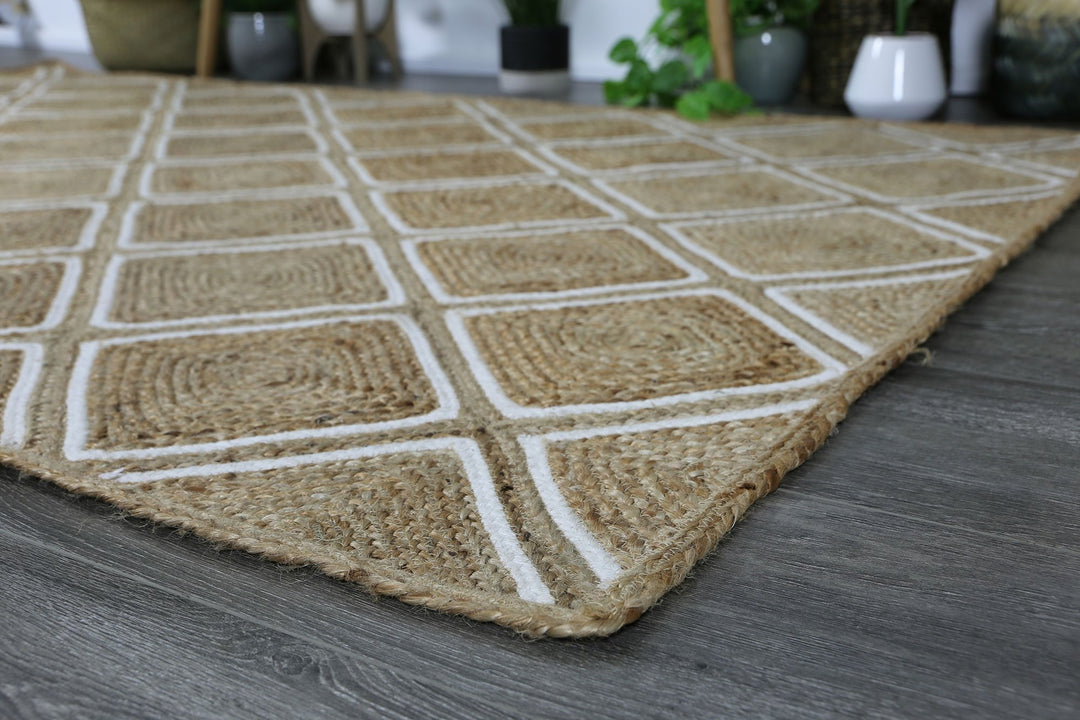 Artisan Beige Natural Parquetry Rug