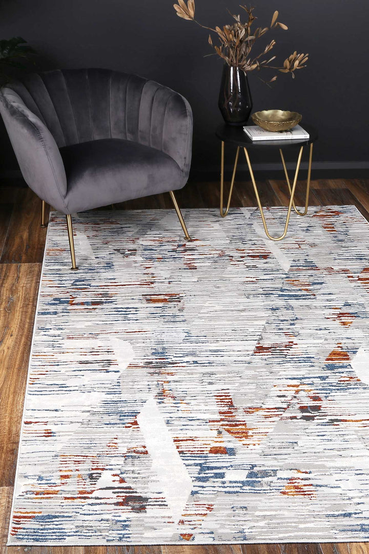 Porto Multi Abstract Rug Hallway Runner