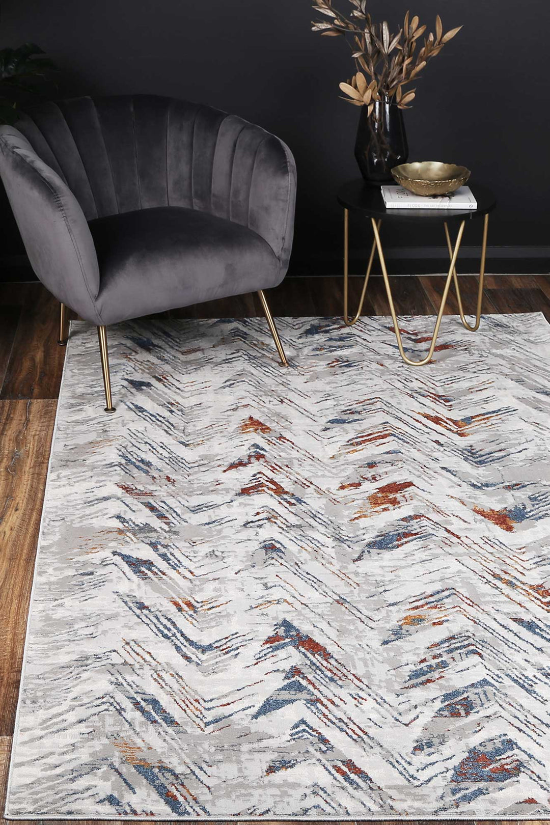 Porto Grey Multi Rug