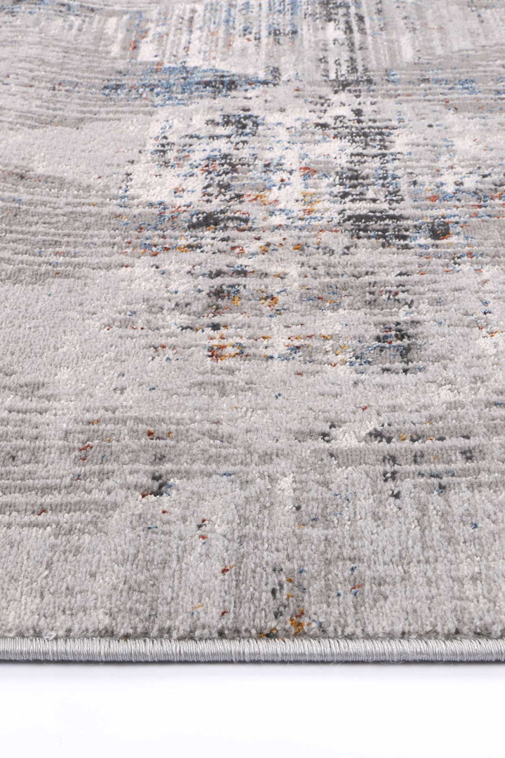 Porto Grey Multi Diamond Transitional Rug