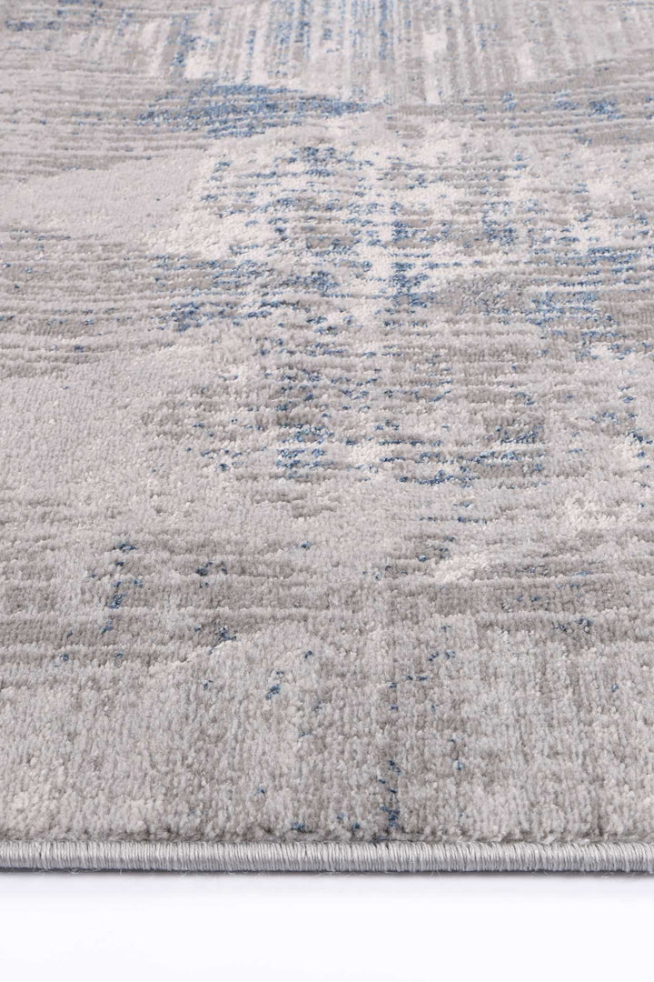 Porto Grey Blue Diamond Rug