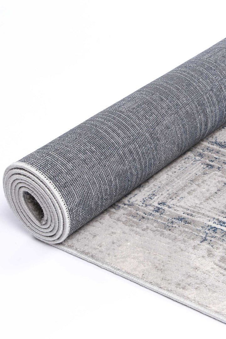 Porto Grey Blue Diamond Rug