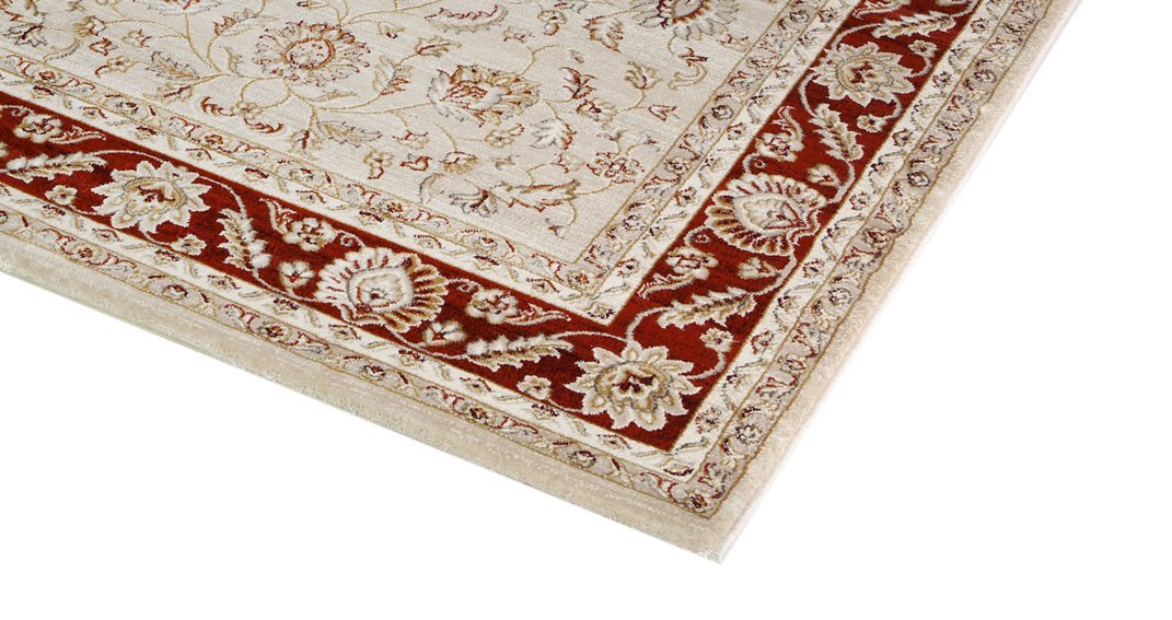 Prague Cream Red Border Rug