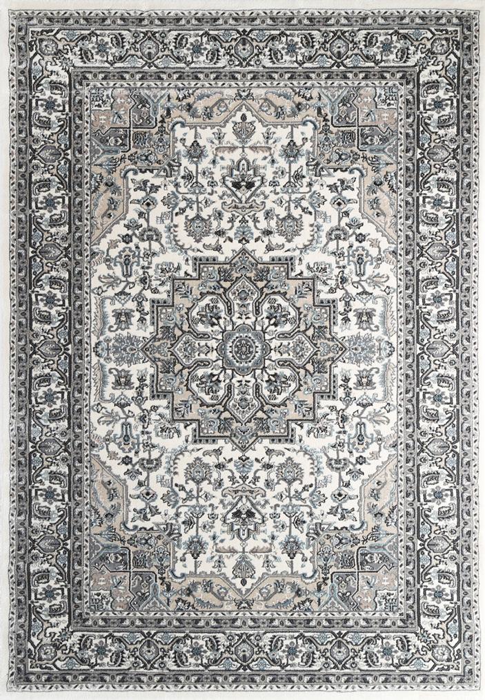 Prague Grey Beige Oriental Rug