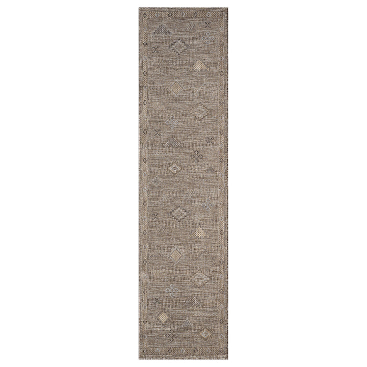 Earthbound Medallion Ash Runner Rug