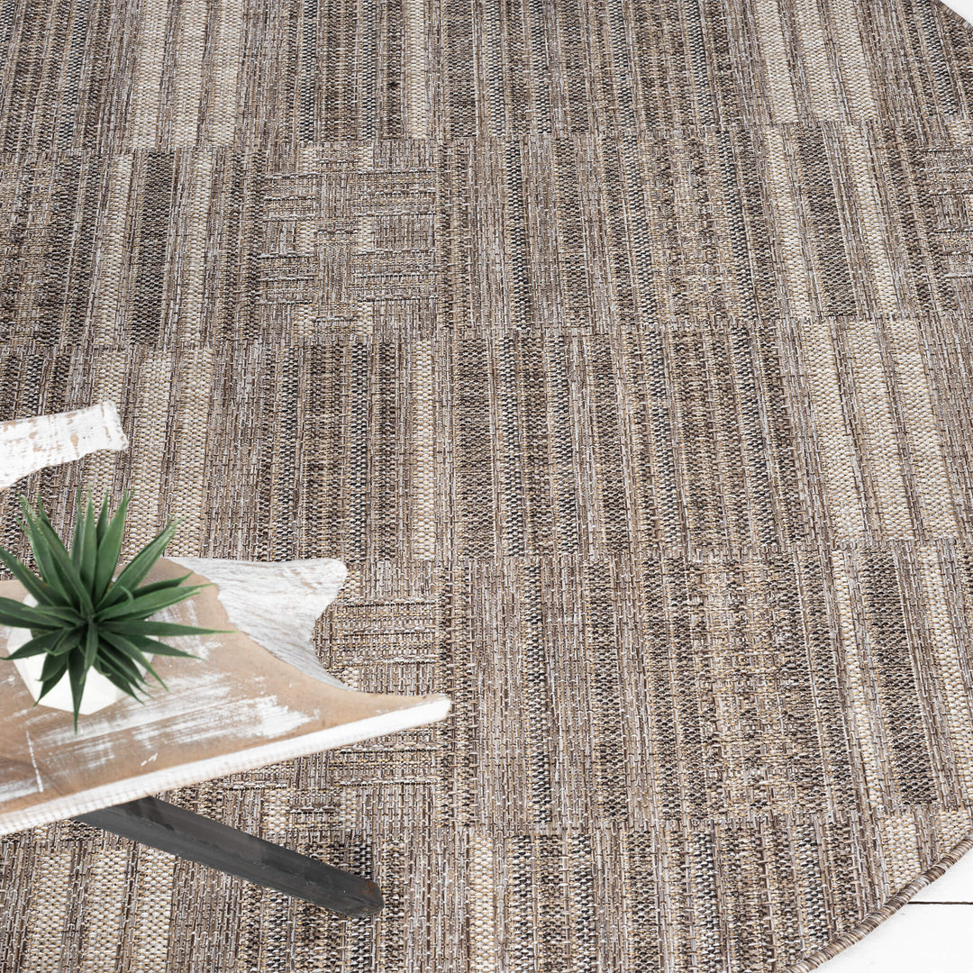 Earthbound Woven Earth Round Rug