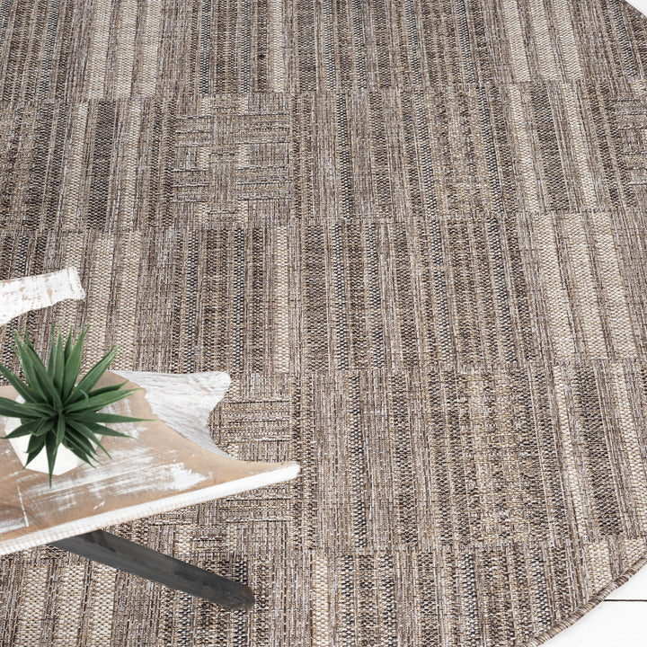 Earthbound Woven Earth Round Rug