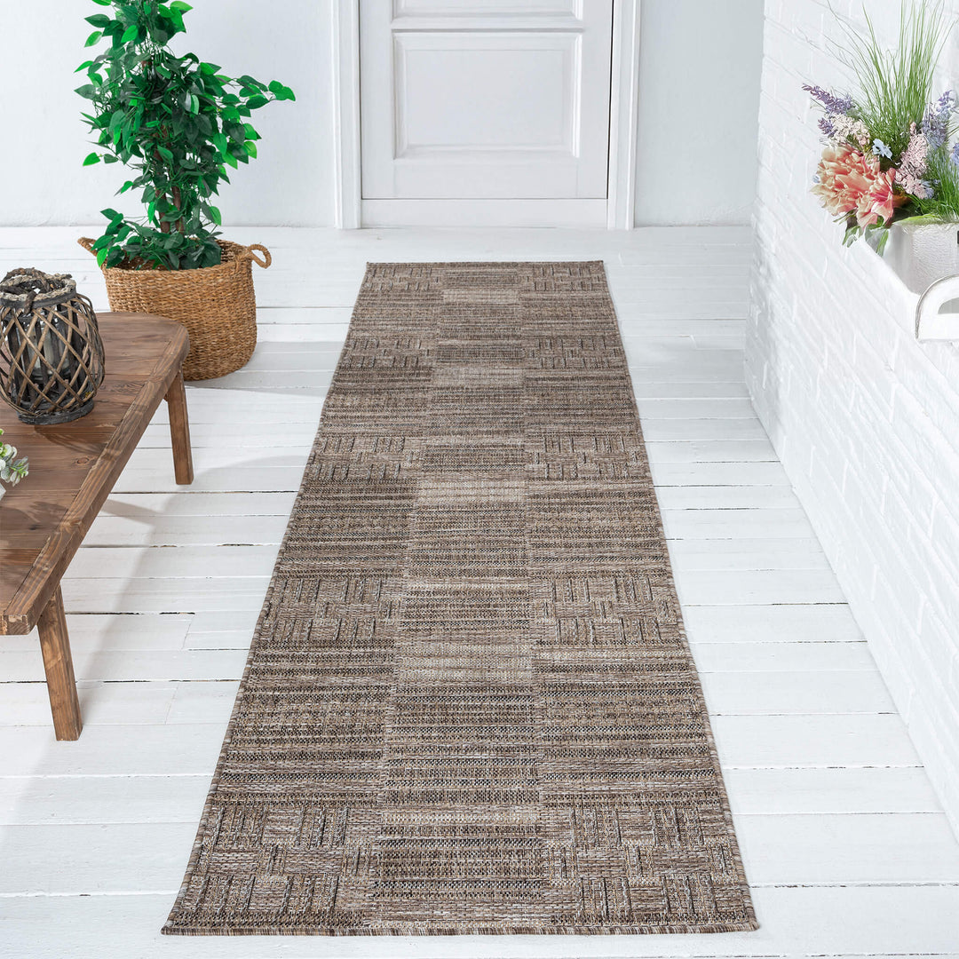 Earthbound Woven Earth Runner Rug