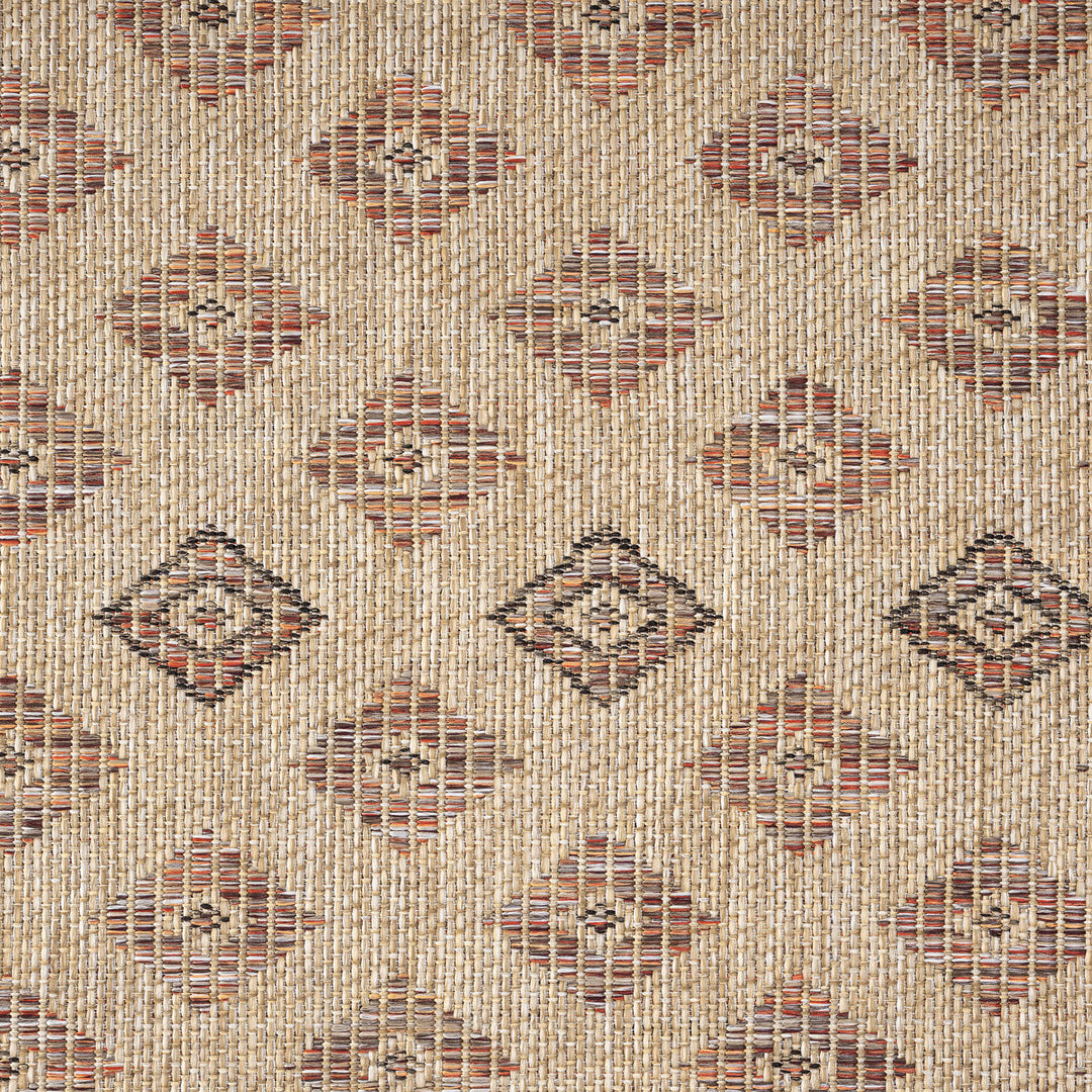 Earthbound Tribal Border Fawn Rug