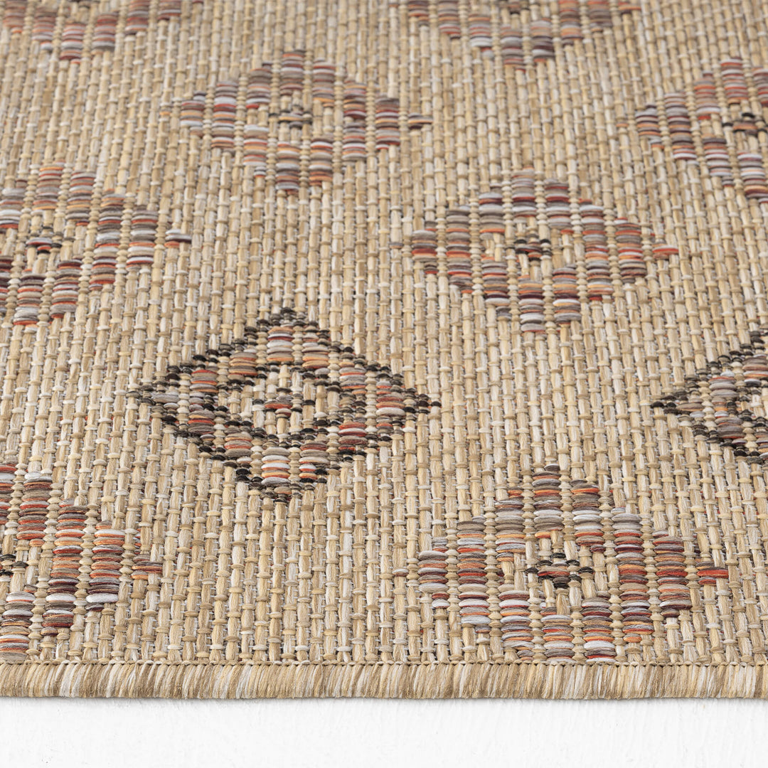Earthbound Tribal Border Fawn Rug