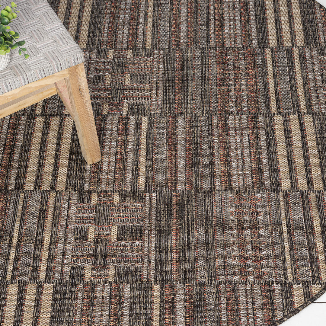 Earthbound Tribal Terra Round Rug