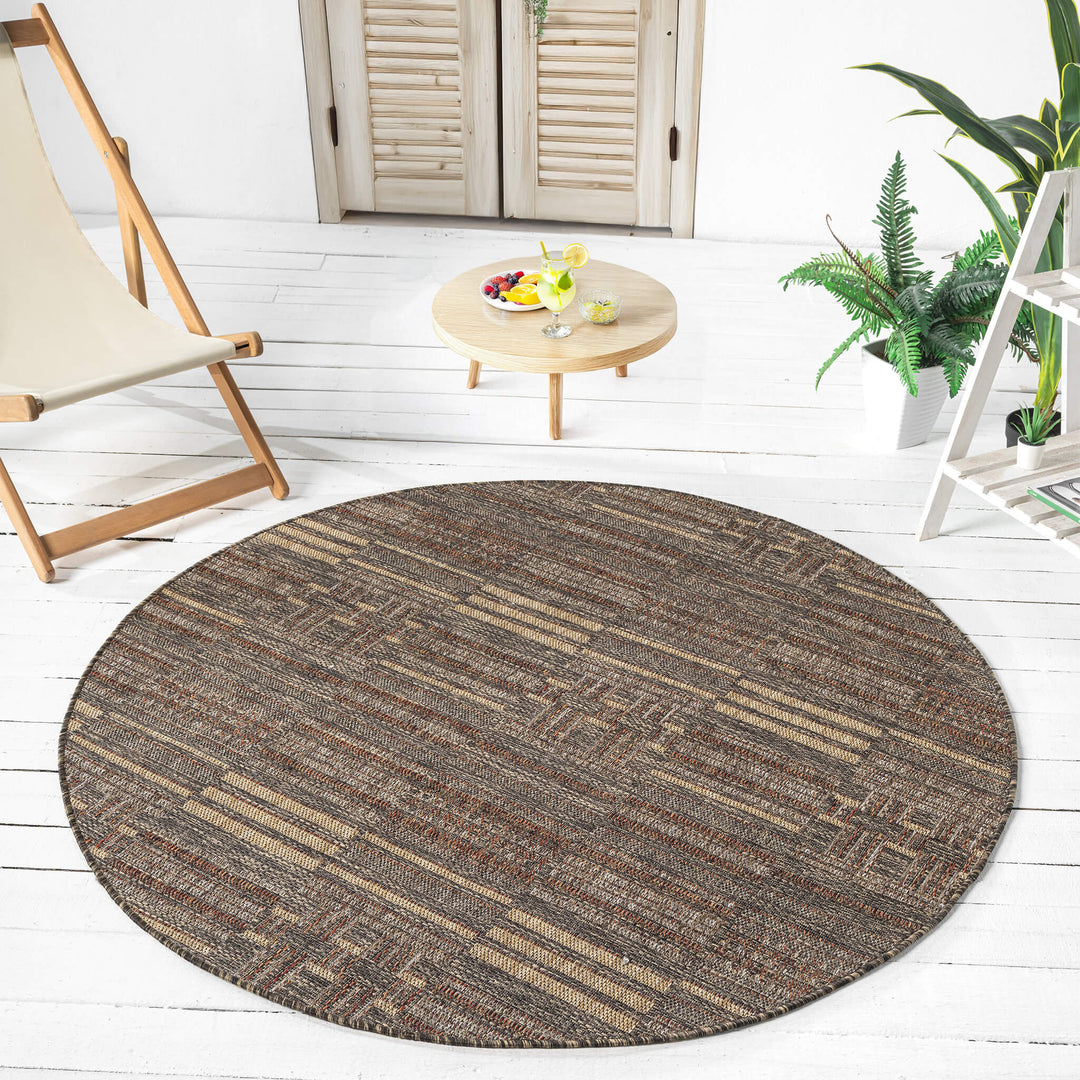 Earthbound Tribal Terra Round Rug