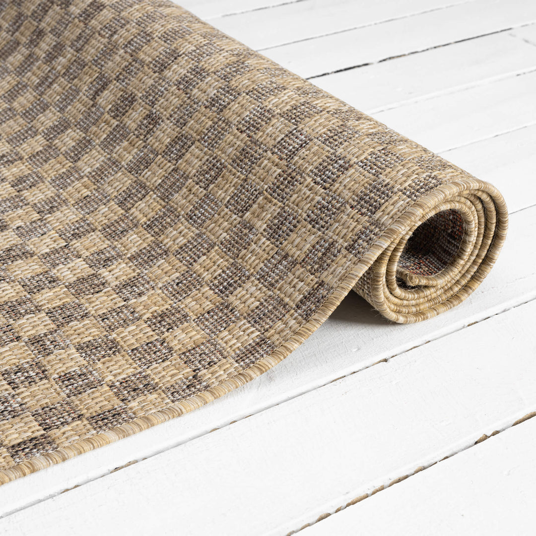 Earthbound Geometric Taupe Rug