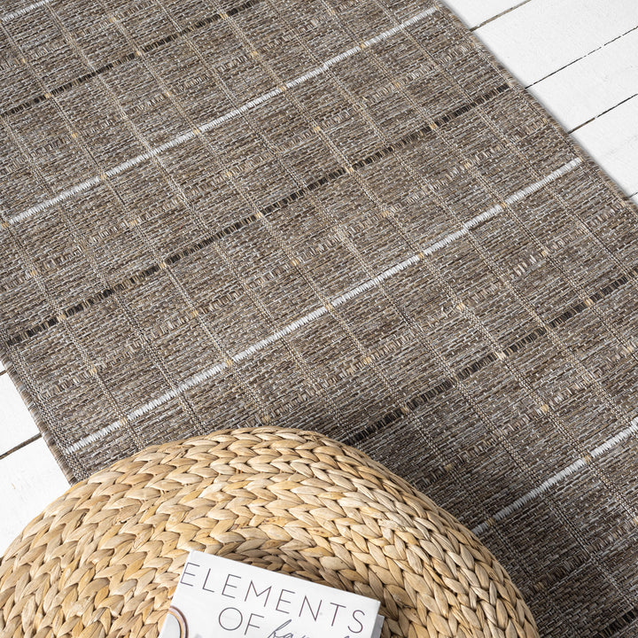 Earthbound Linear Natural Runner Rug
