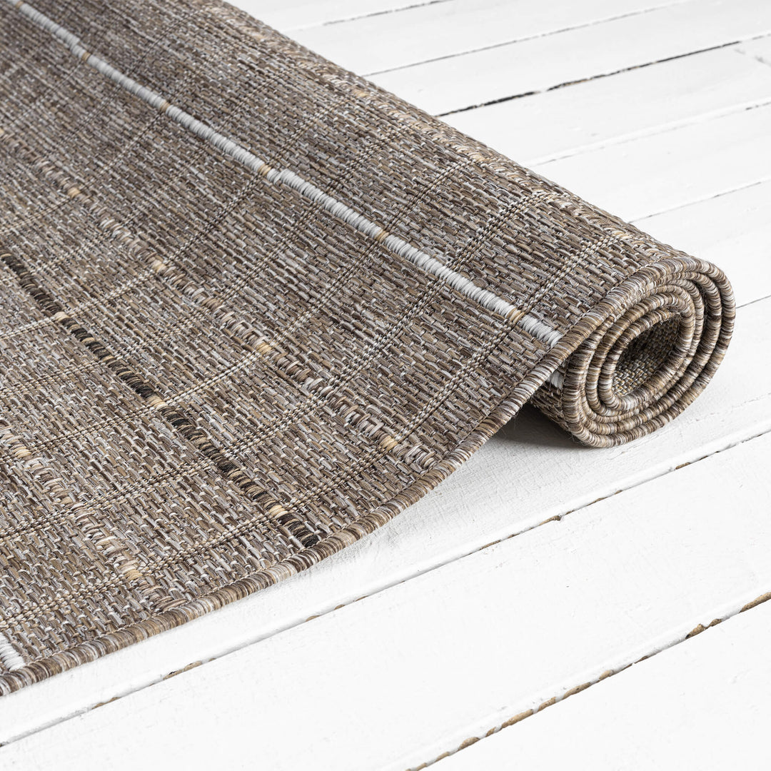 Earthbound Linear Natural Runner Rug