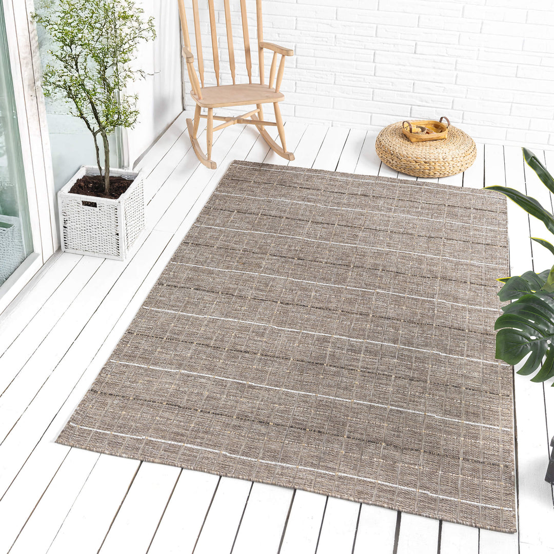 Earthbound Linear Natural Rug