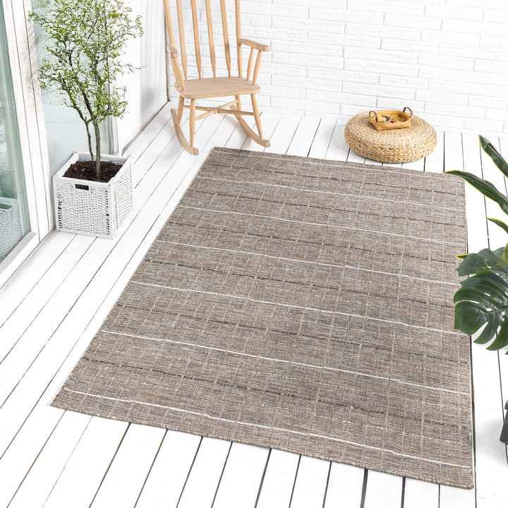 Earthbound Linear Natural Rug