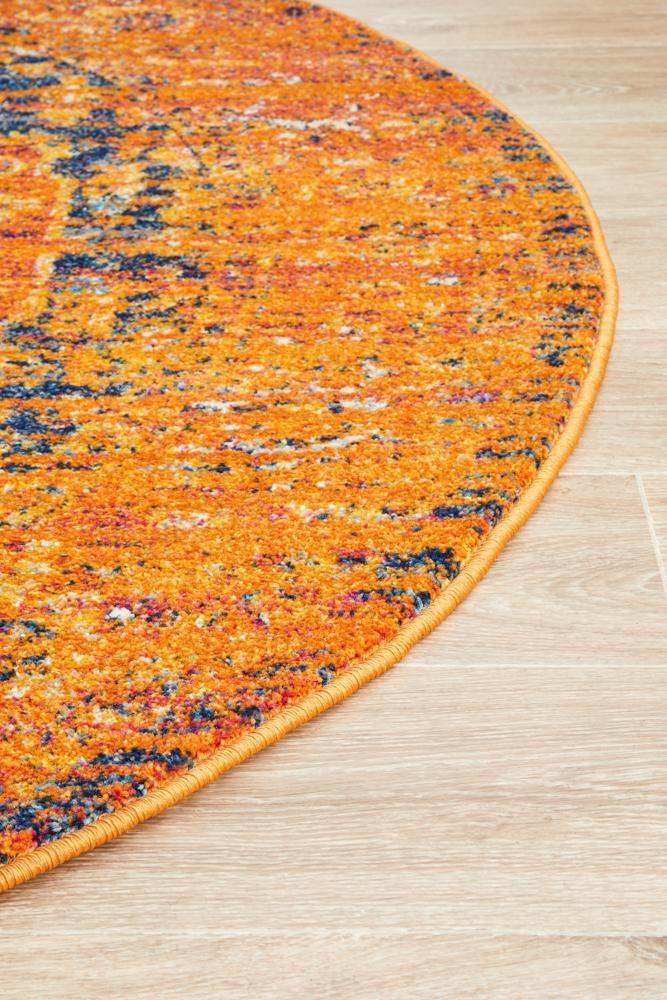 Radiance 400 Rust Round Rug