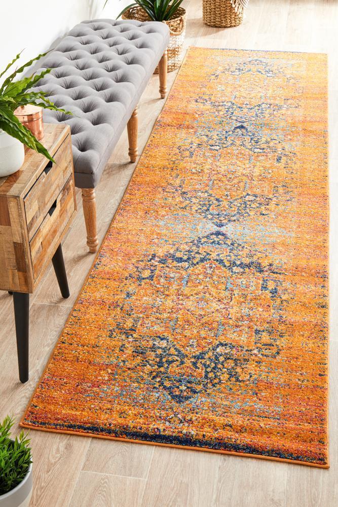 Radiance 400 Rust Runner Rug