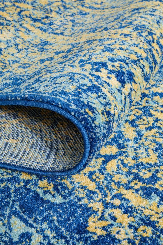 Radiance 411 Royal Blue Runner Rug