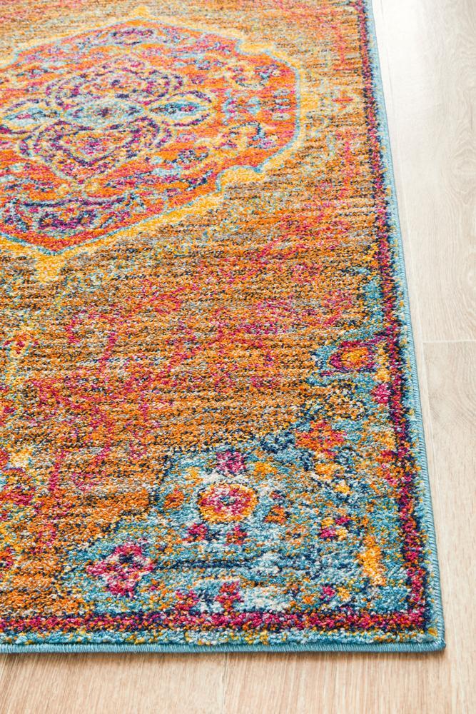 Radiance 422 Tangerine Runner Rug