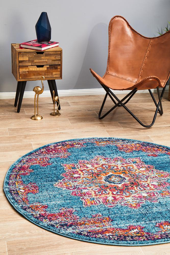 Radiance 433 Marine Round Rug