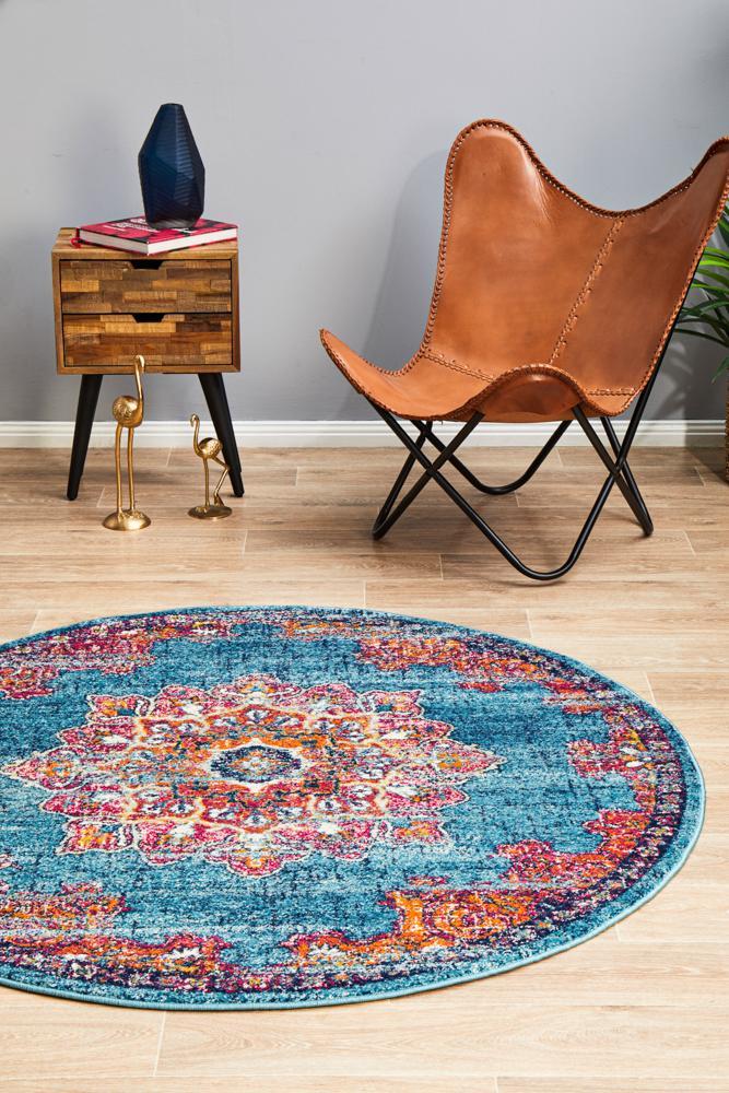 Radiance 433 Marine Round Rug