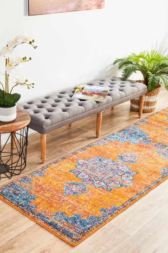 Radiance 433 Rust Runner Rug