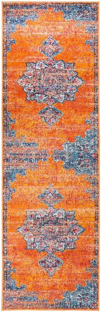 Radiance 433 Rust Runner Rug