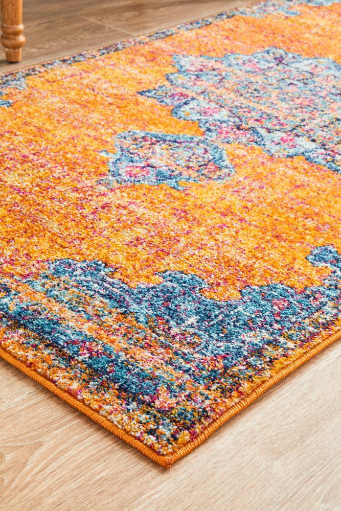 Radiance 433 Rust Runner Rug