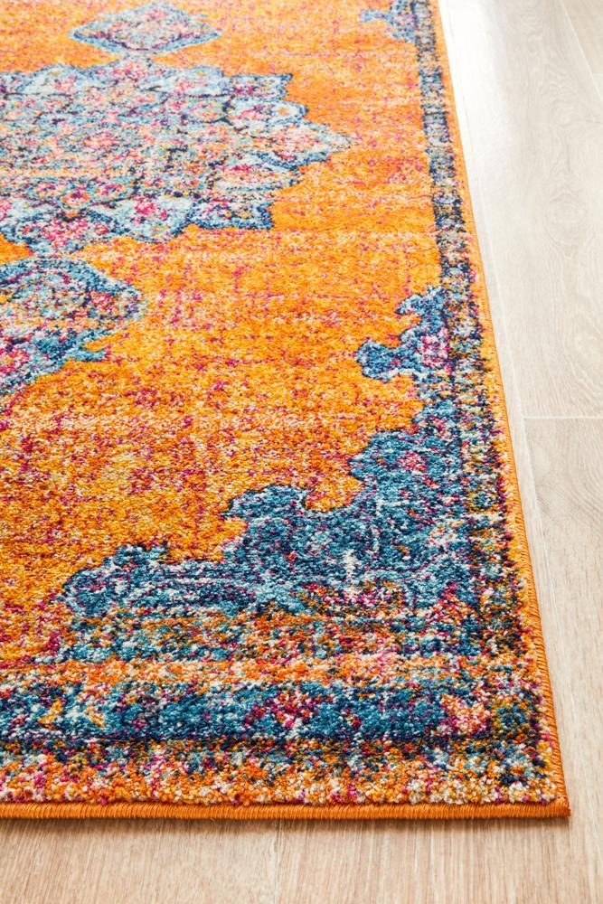 Radiance 433 Rust Runner Rug