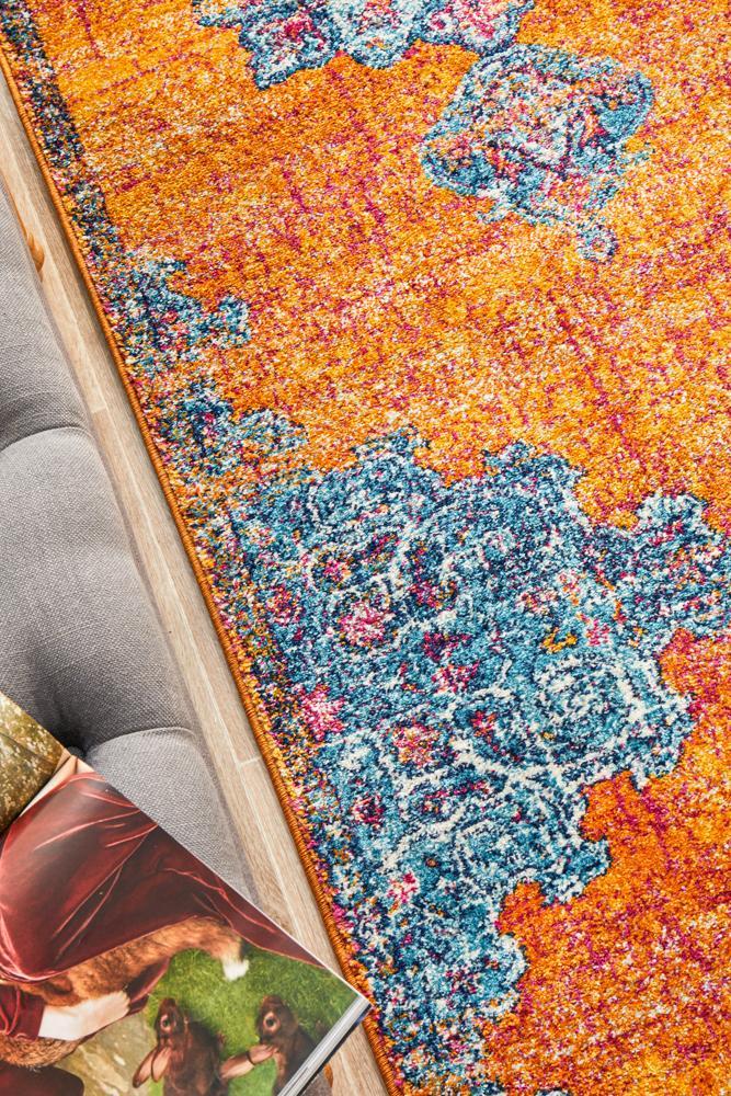 Radiance 433 Rust Runner Rug