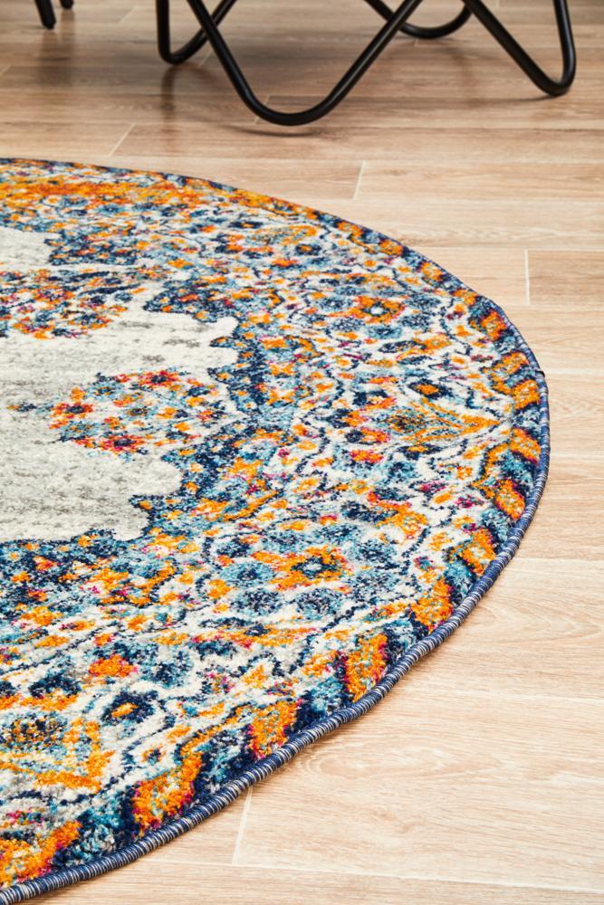 Radiance 555 Bone Round Rug