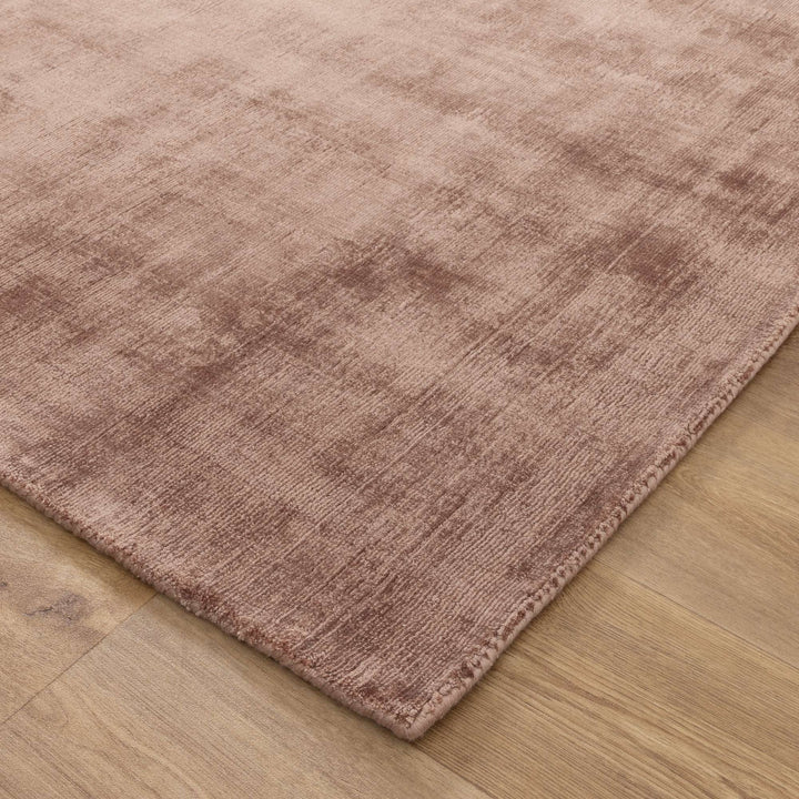 Reverie Modern Minimal Rose Brown Rug