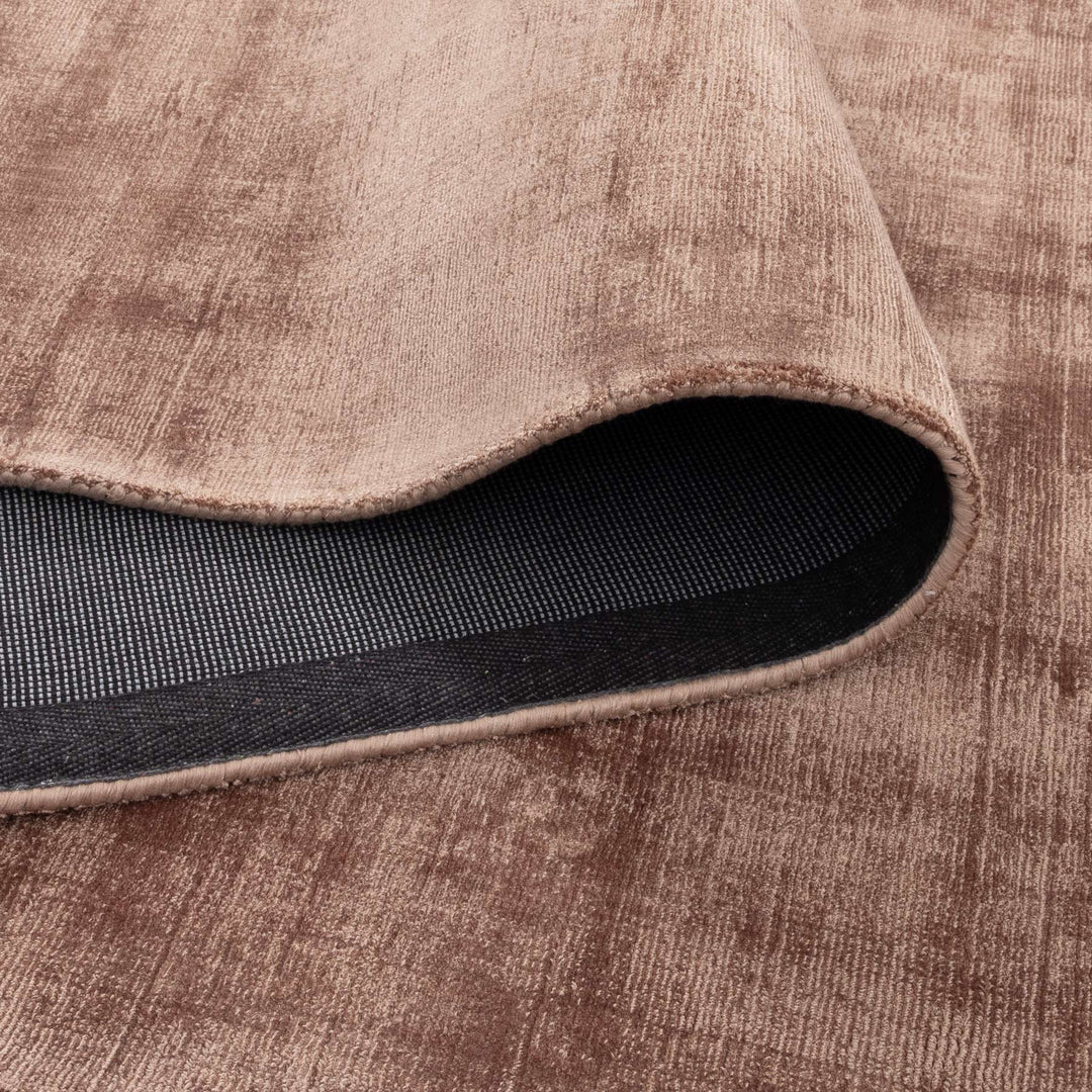 Reverie Modern Minimal Rose Brown Rug