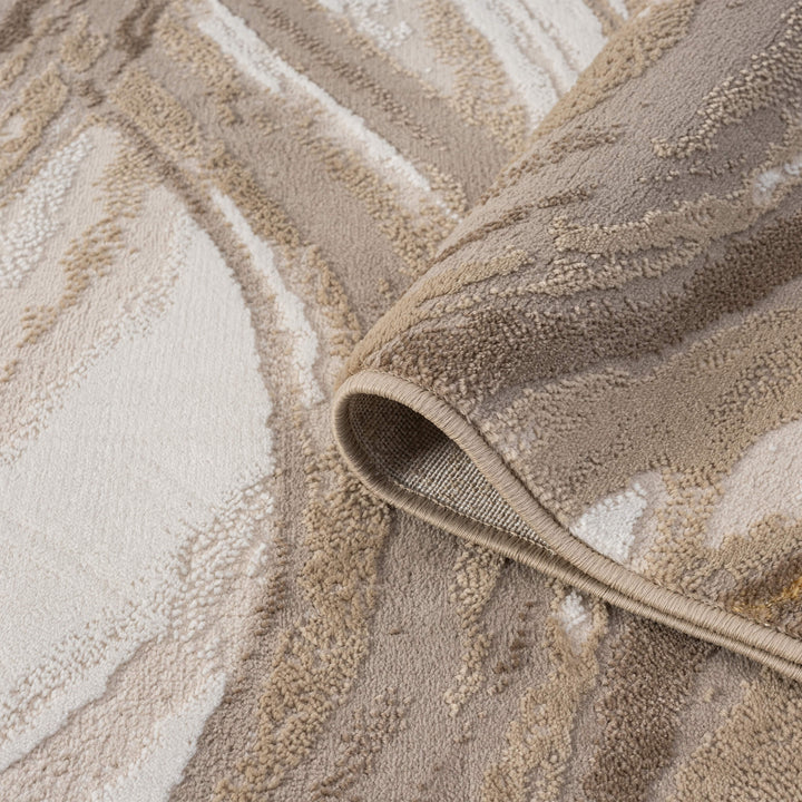 Aurelia Wave Gold Runner Rug