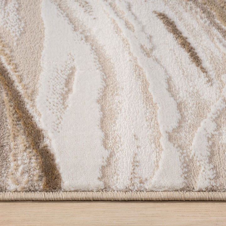 Aurelia Wave Gold Runner Rug