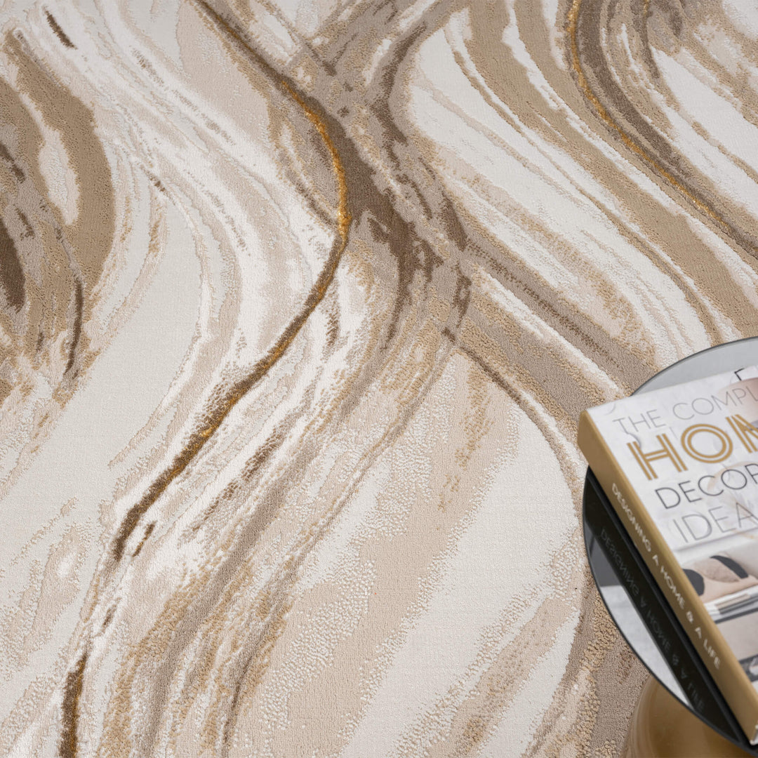Aurelia Wave Gold Rug