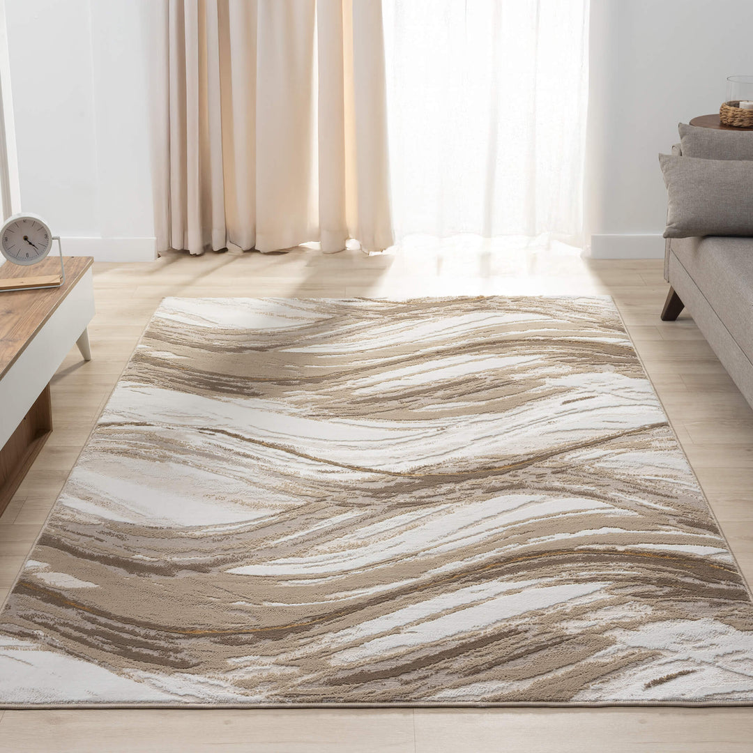 Aurelia Wave Gold Rug