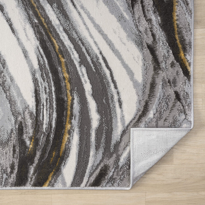 Aurelia Wave Slate Runner Rug